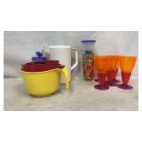 Plastic Drinking Glasses, Measure Cups,