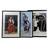 (3) Pablo Picasso framed prints