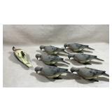 vintage plastic clip-on mourning dove hunting