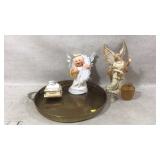 Annalee doll, serving tray and more