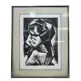 Tom Johnson untitled signed lithograph