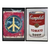(2) Andy Warhol Framed Prints
