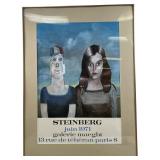 1971 Saul Steinberg exhibition poster