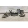 Vintage Pewter Serving Pieces Mug, Goblet