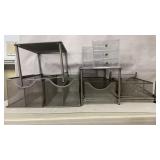Stackable Metal and Acrylic Desk Organizers