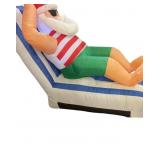 4.5 Foot Santa in Beach Chair Inflatable