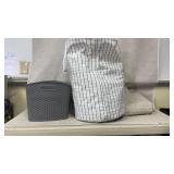 Home Storage Lot: Baskets, Laundry Bag, and Blanke