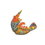 Vintage Mexican Talavera Pottery Shrimp Wall Decor