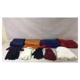 Ladies Winter Scarves, Hat and Gloves