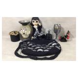 Halloween decor and hand bag