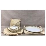 NORITAKE Japan Lidded Casserole andServing Platter