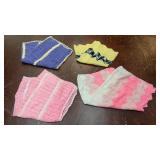 folded handmade knitted or crocheted Baby blankets