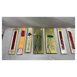 collection of vintage mid-century taper candles