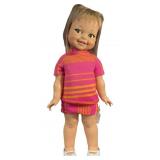 18" Ideal Giggles Doll, Head Tilts & Shakes,