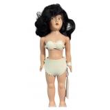 7" Lingerie Lou Plastic Doll Mohair Plastic