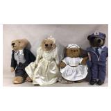 Collectible Plush Bears Mailman, Nurse