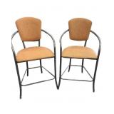 Upholstered Metal Frame Counter Stools