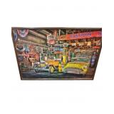 Metal Open Road Service Station Print