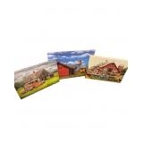 3 Canvas Prints Vintage Cars, Old Barns