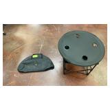 portable 28-inch round folding camping table