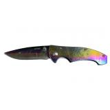Spectrum Multi-Color Metallic Folding Pocket Knife