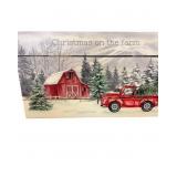 Christmas on the Farm Wooden Wall Art