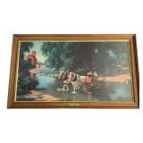 Vtg. Paul Detlefsen "The Big Moment" Framed Print
