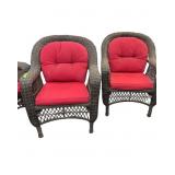 2 All Weather Wicker Outdoor Patio Chairs with