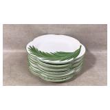 8 Botanic-Themed Porcelain Plates