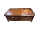 Wooden Coffee Table with 4 Drawers