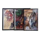 (3) Framed Art Prints Salvador Dali, Marc C