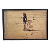 Salvador Dali Woman with Flower Head print
