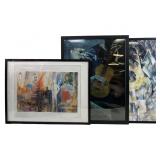 (3) Pablo Picasso framed art prints