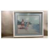 framed nautical print titled "Point of Rocks" by