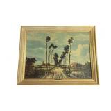 Vintage Meindert Hobbema Framed Print Landscape