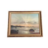 Peter Ellenshaw "Evening Gold" Seascape Print on