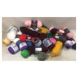 Multiple Skeins Yarn Aunt Lydias,Red Heart
