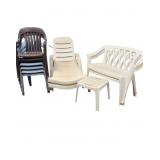 Outdoor Furniture 2 Lounge, 2 Bench, 6 chairs a