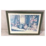 Sarah Spackman Print with Green Frame