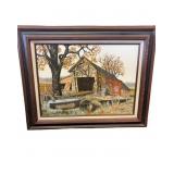 Roy Hargrove, American , Rustic Barn, Oil On