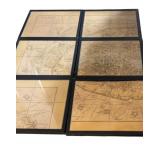 6 Framed PARIS Maps