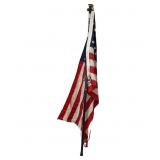 Hitch Fan Pole with USA Flag