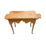 Wooden Side Table with Slide out Writing Drawers