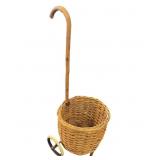 Vintage European Rolling Market Basket