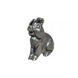 Vintage Sterling Silver Seated Pig Mini Figurine