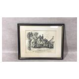 Framed Drawing by Mary Agnes Lansdowne