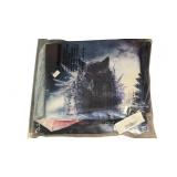 Celestial Wolf Bed Sheets & Pillowcases in