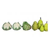 Vintage Ceramic Faux Food Jars, Cauliflower,
