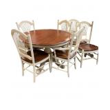 classic Ethan Allen country-style round pedestal