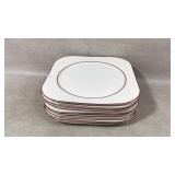 Mary coral home collection glass plates